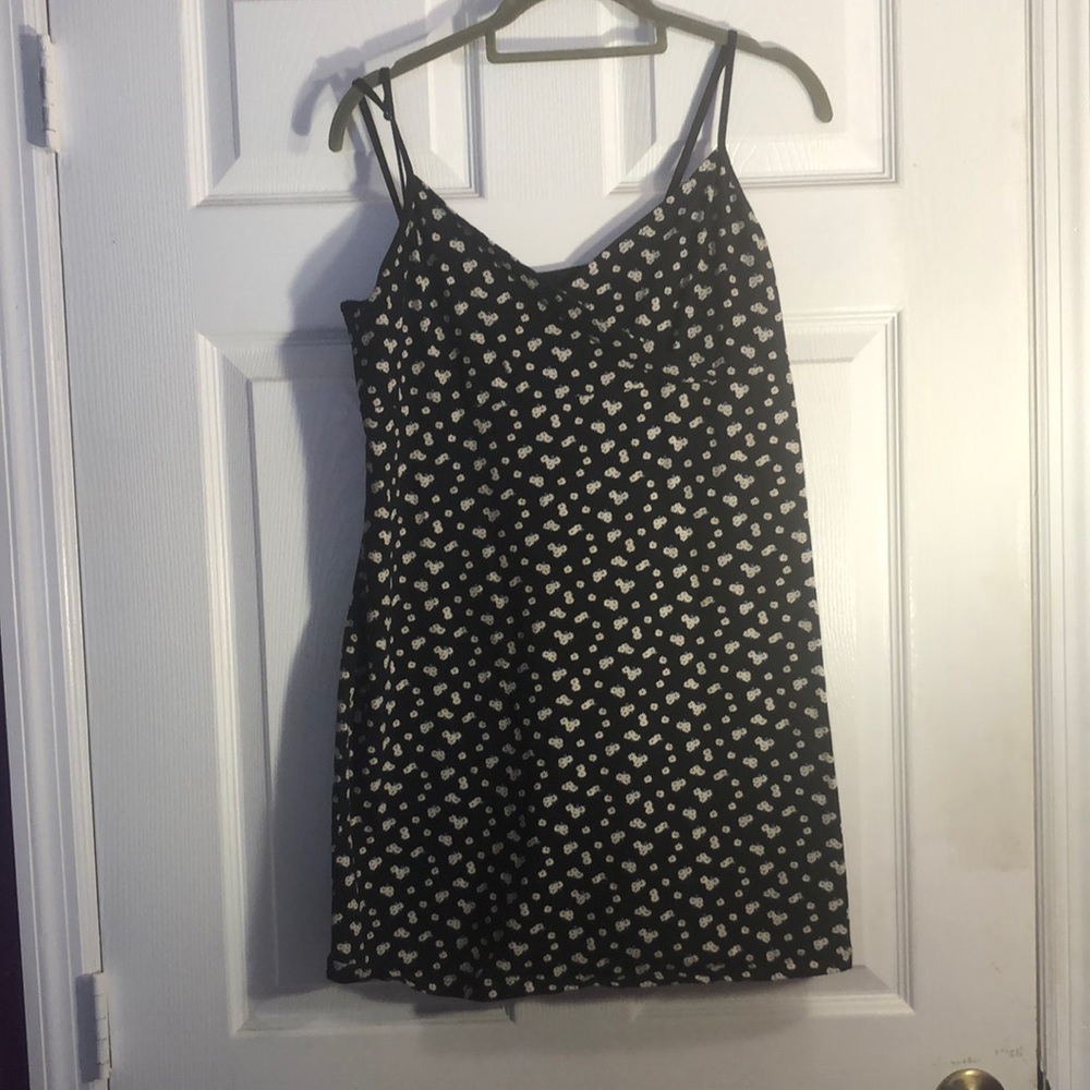 Aeropostale black with white flowers camisole dress